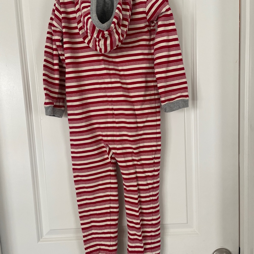 Burt's Bees Red and White Striped Pajamas - Picture 5 of 6